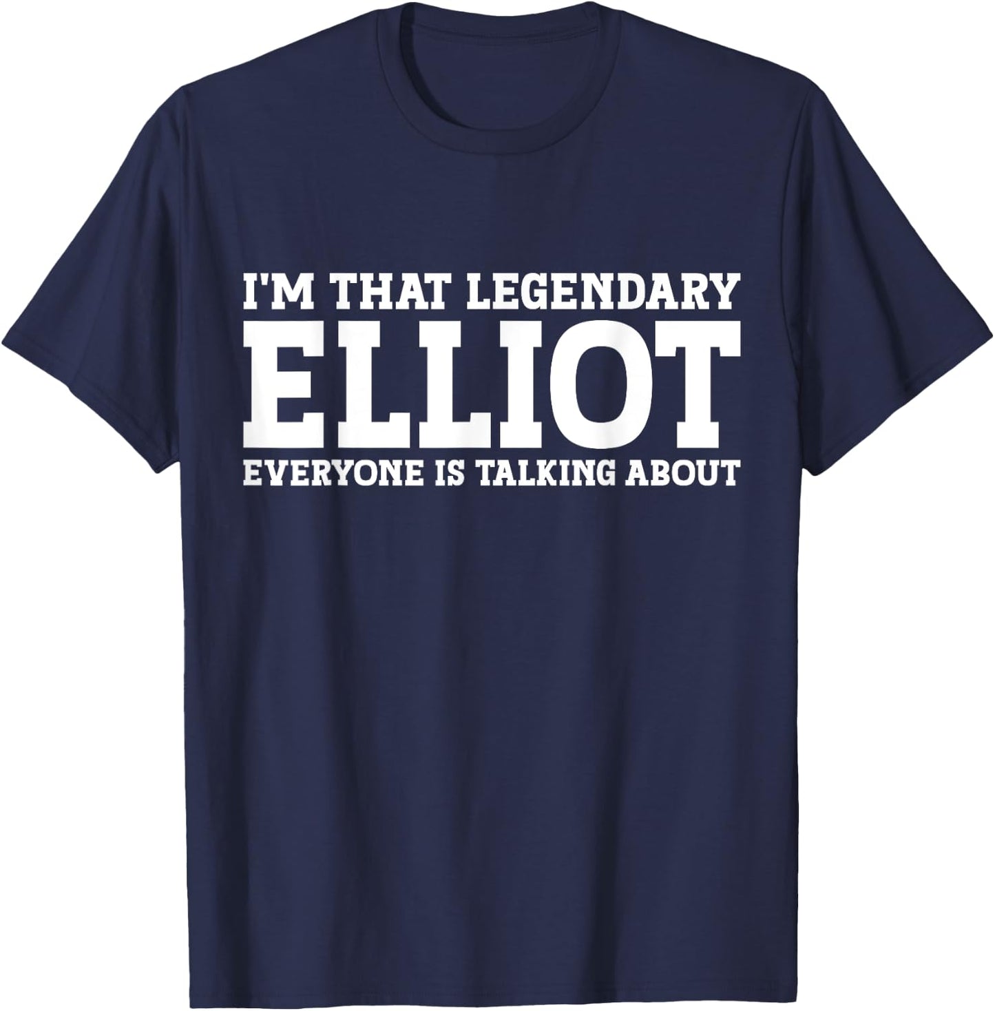 Elliot Surname Funny Team Family Last Name Elliot T-Shirt - T-Shirt | Navy