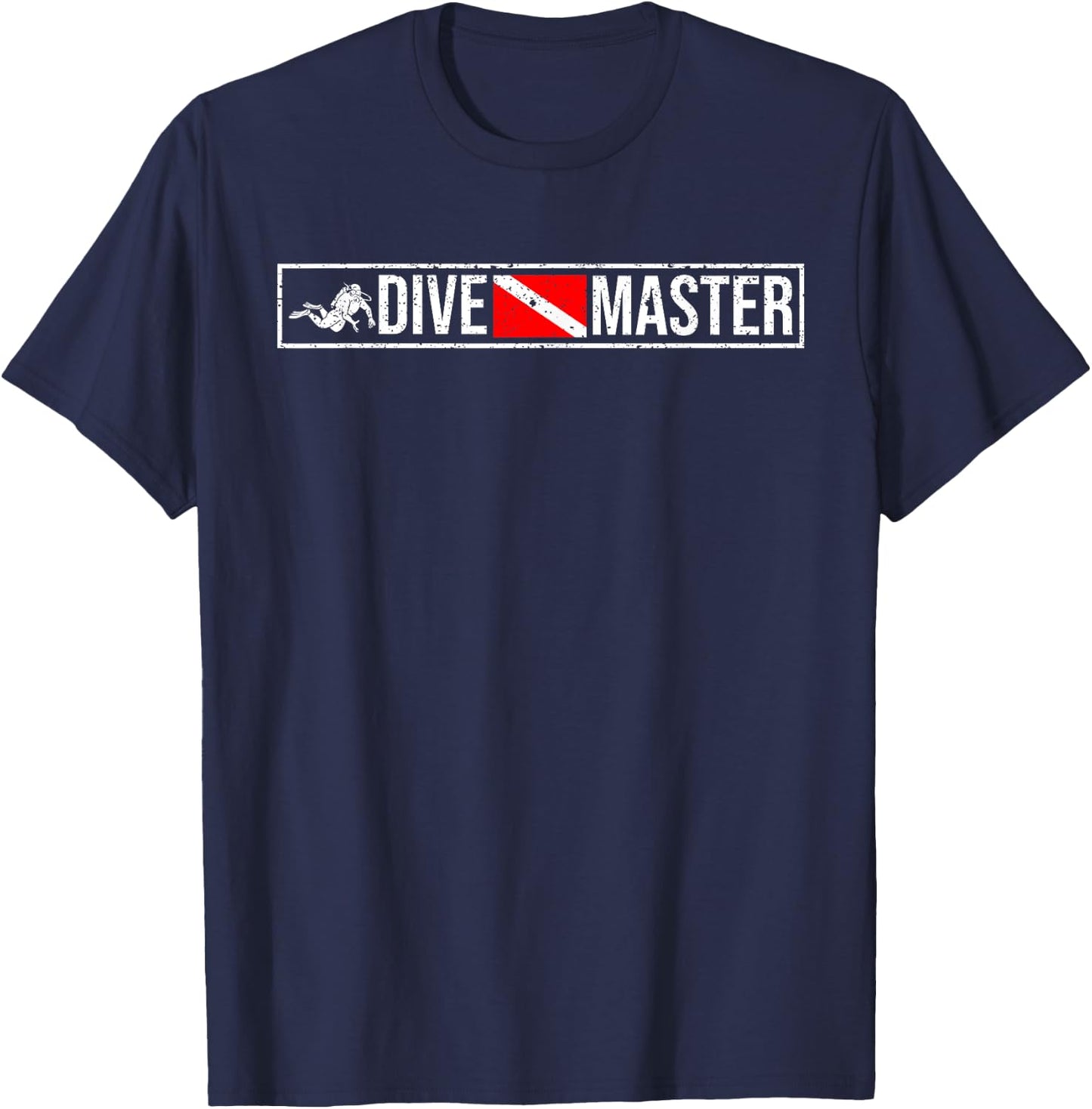 Dive Master Professional Divers Scuba Diving Flag Instructor T-Shirt - T-Shirt | Navy