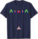 70s 80s 90s Retro Vintage Graphic Space Arcade Video Game T-Shirt - T-Shirt | Navy