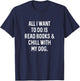 Funny Reading Gifts for Book Lover Read Books Chill with Dog Men Women Girls Kids T-Shirt - T-Shirt | Navy