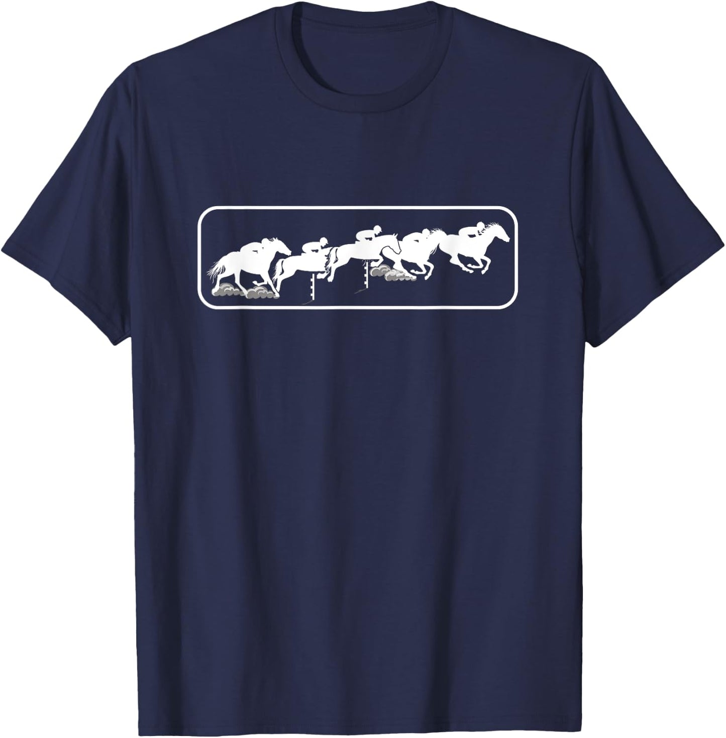 Horse Riding | Equestrian Dressage | Derby Horse Race T-Shirt - T-Shirt | Navy