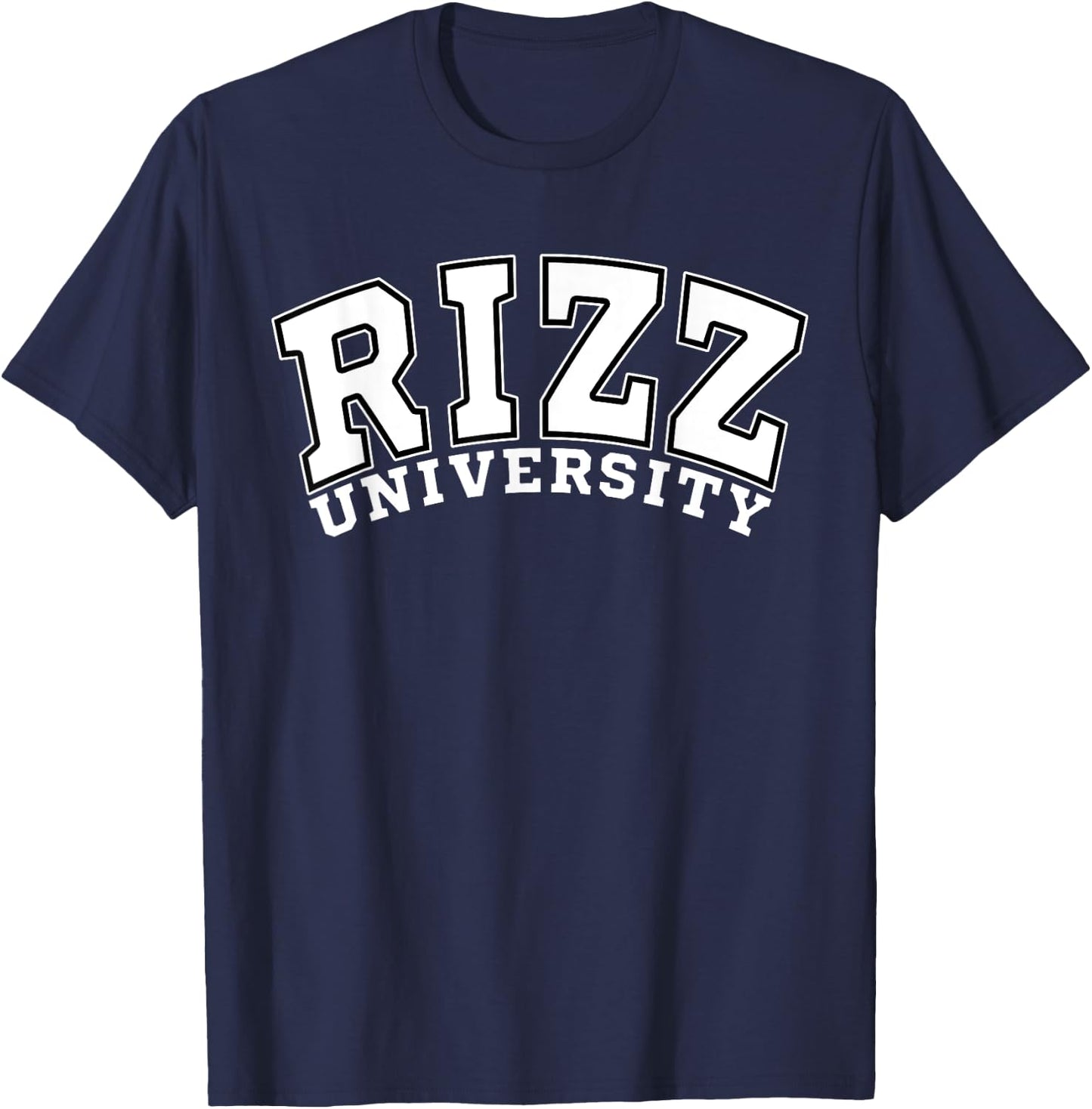Rizz University Funny Meme Rizzler T-Shirt - T-Shirt | Navy