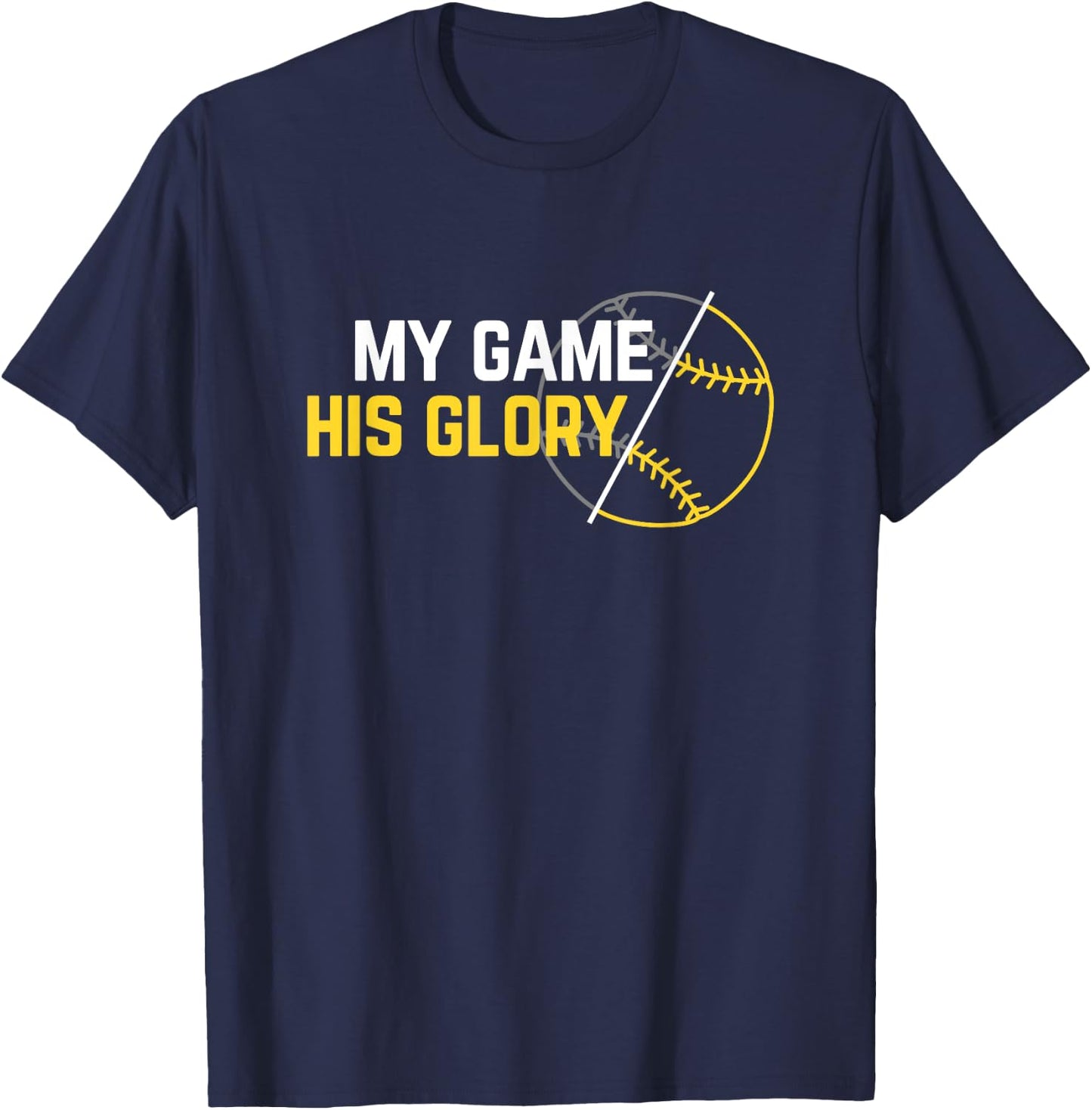 Christian Athlete Baseball Softball T-Shirt - T-Shirt | Navy