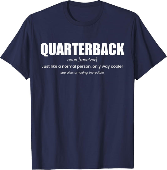 Quarterback Definition Football T-Shirt - T-Shirt | Navy