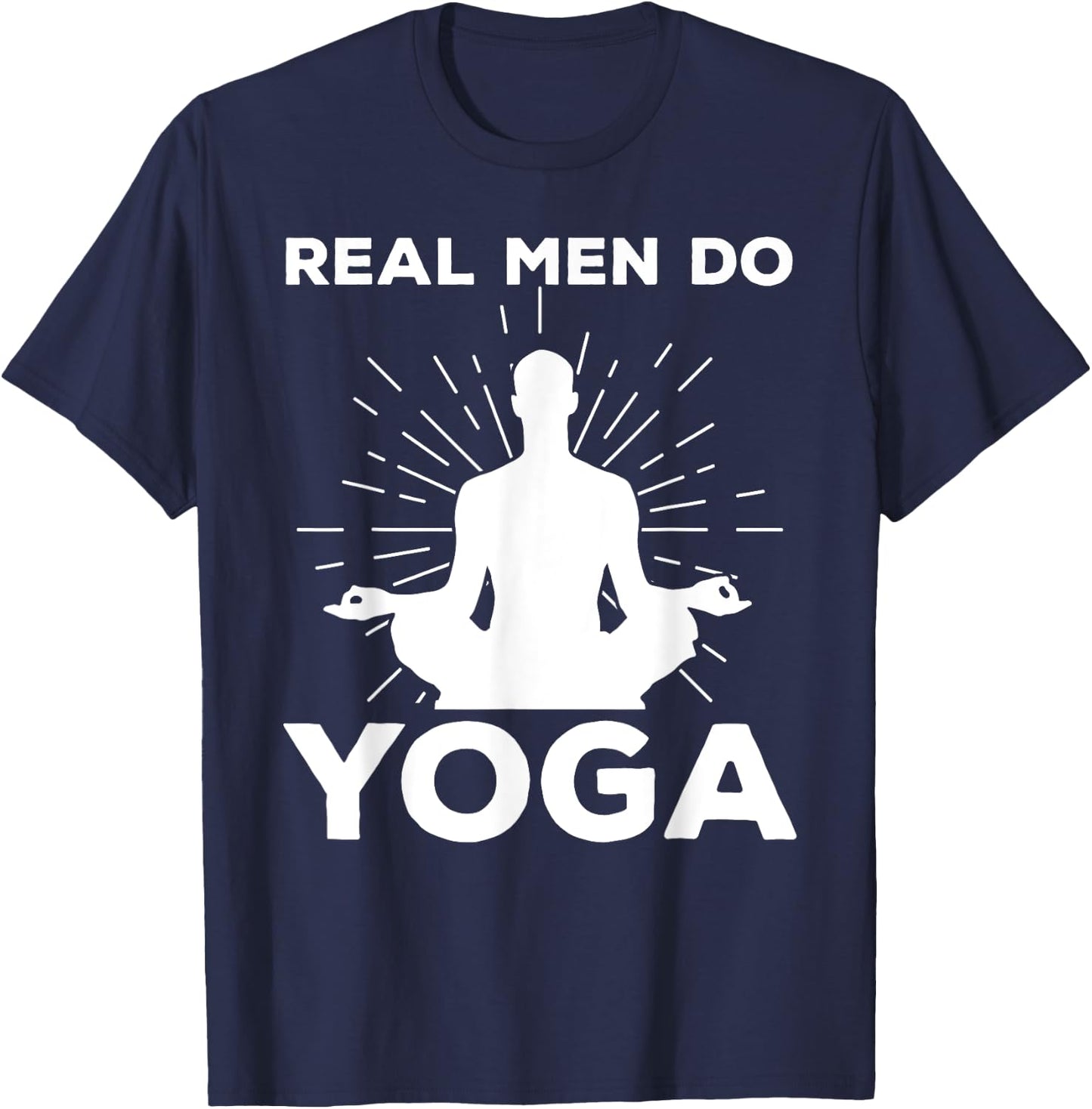 Funny Yoga Design Boys Yoga Pose Meditation Lovers T-Shirt - T-Shirt | Navy