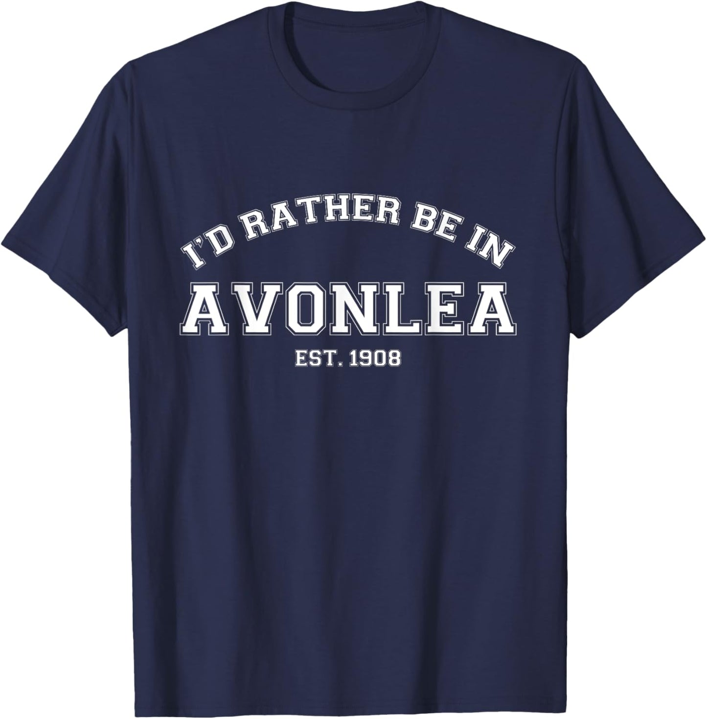 L.M. Montgomery Green Gables I'd Rather Be In Avonlea T-Shirt - T-Shirt | Navy