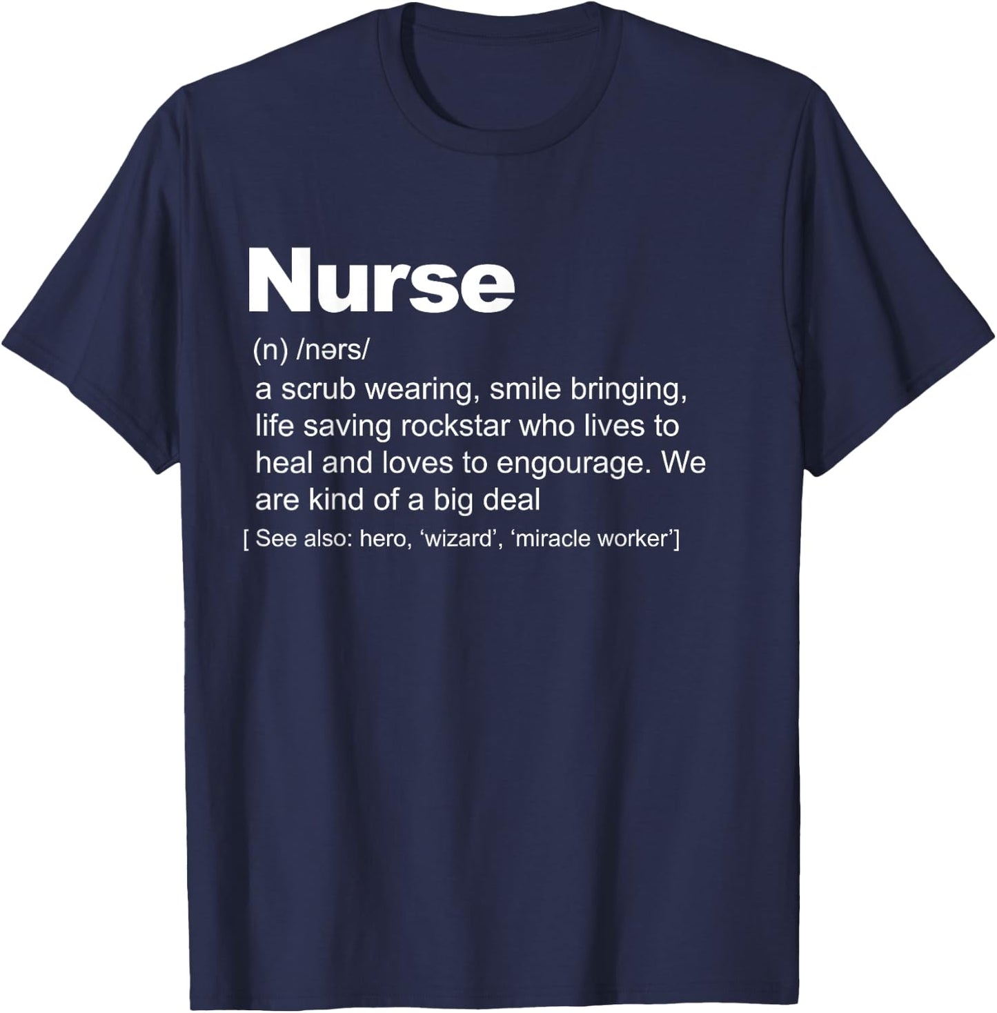 Nurse Definition funny Nurse Definition T-Shirt - T-Shirt | Navy