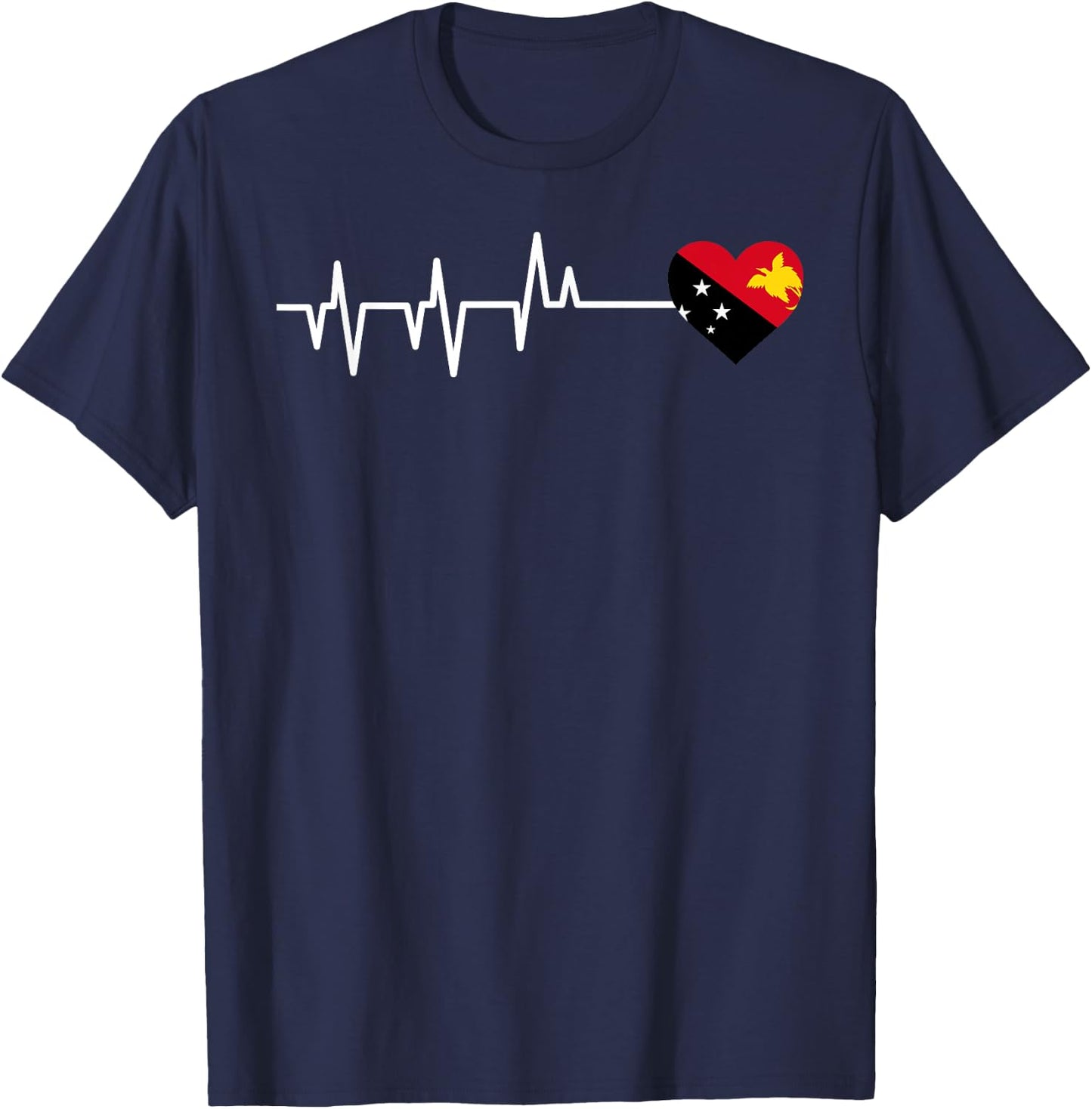 Papua New Guinea Flag T-Shirt - T-Shirt | Navy