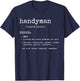 Handyman Definition Funny Dad Handyman Father's Day Gift T-Shirt - T-Shirt | Navy