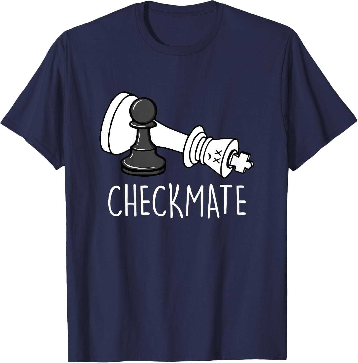 Chess Shirt Checkmate Chess Player King Pawn kids graphic T-Shirt - T-Shirt | Navy