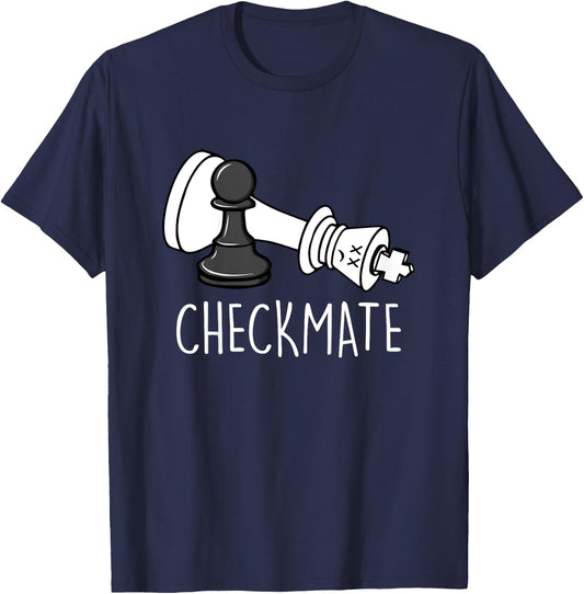 Chess Shirt Checkmate Chess Player King Pawn kids graphic T-Shirt - T-Shirt | Navy