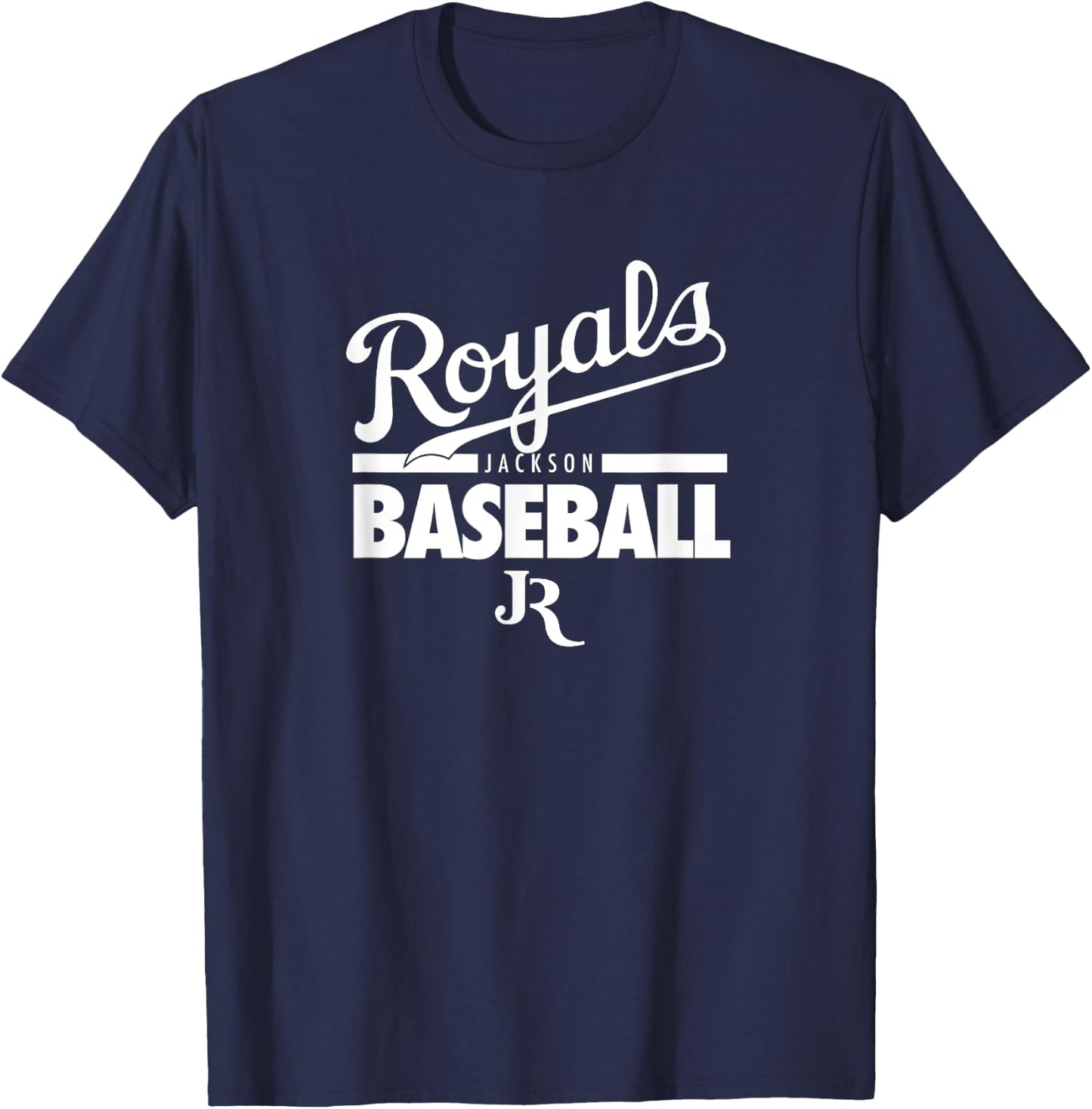 Jackson Royals Baseball White T-Shirt - T-Shirt | Navy