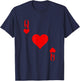 Queen of Hearts Deck of Cards Carnival Halloween Costume T-Shirt - T-Shirt | Navy