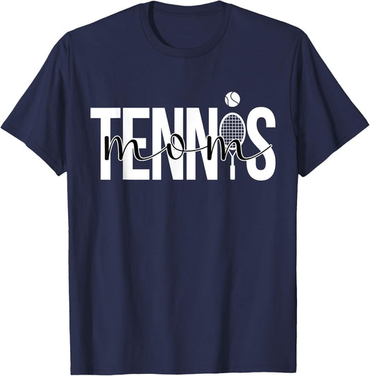 Tennis Mom Of A Tennis Player Mom Tennis Mama T-Shirt - T-Shirt | Navy