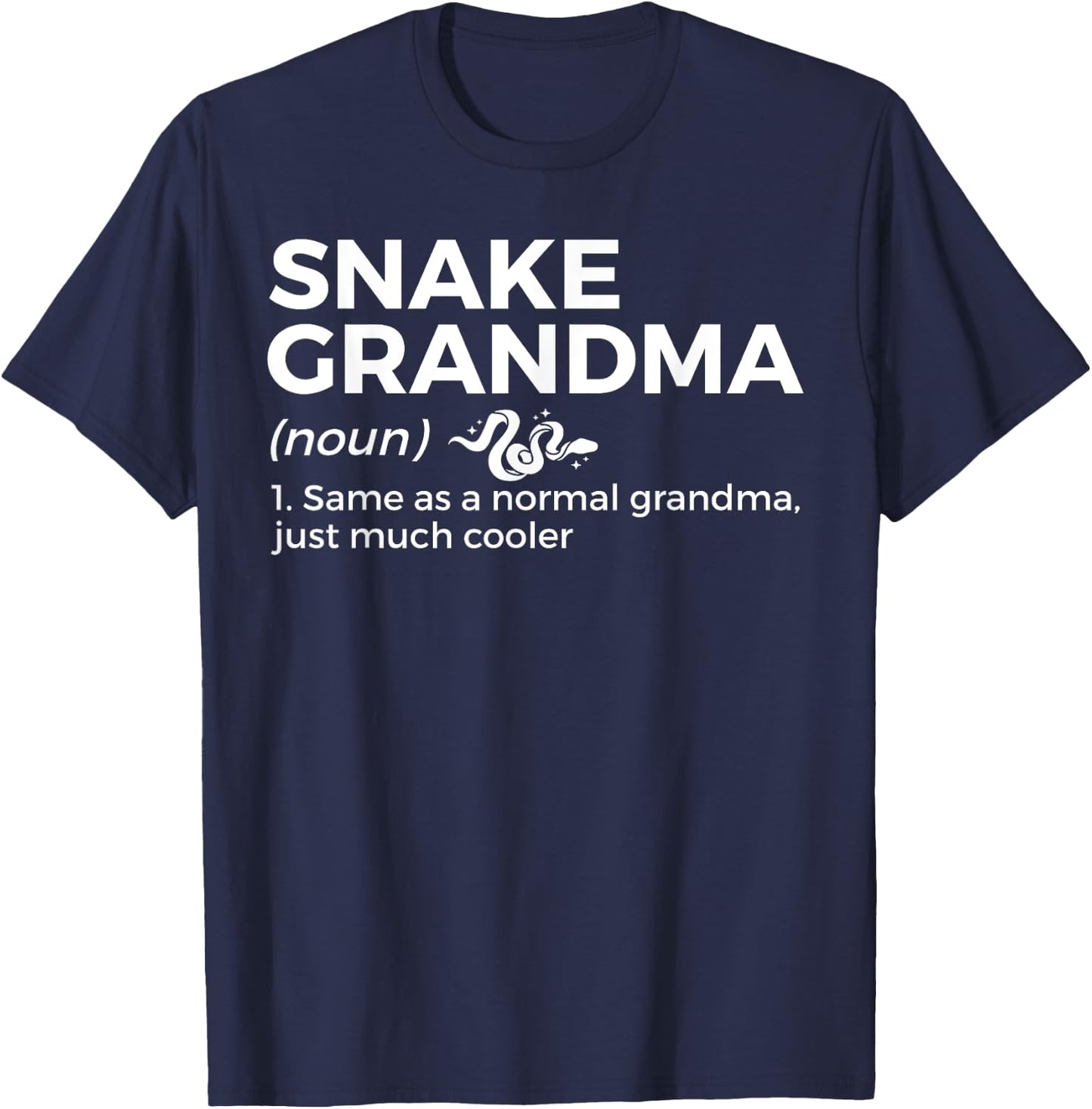 Snake Grandma Definition Funny Pet Reptile Lovers T-Shirt - T-Shirt | Navy