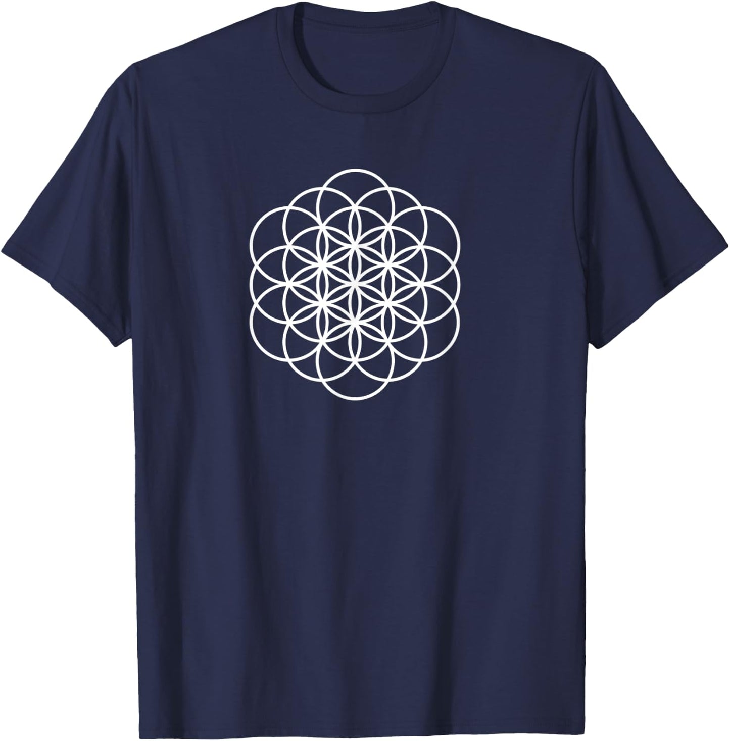 Sacred Geometry The seed of Life T-Shirt - T-Shirt | Navy