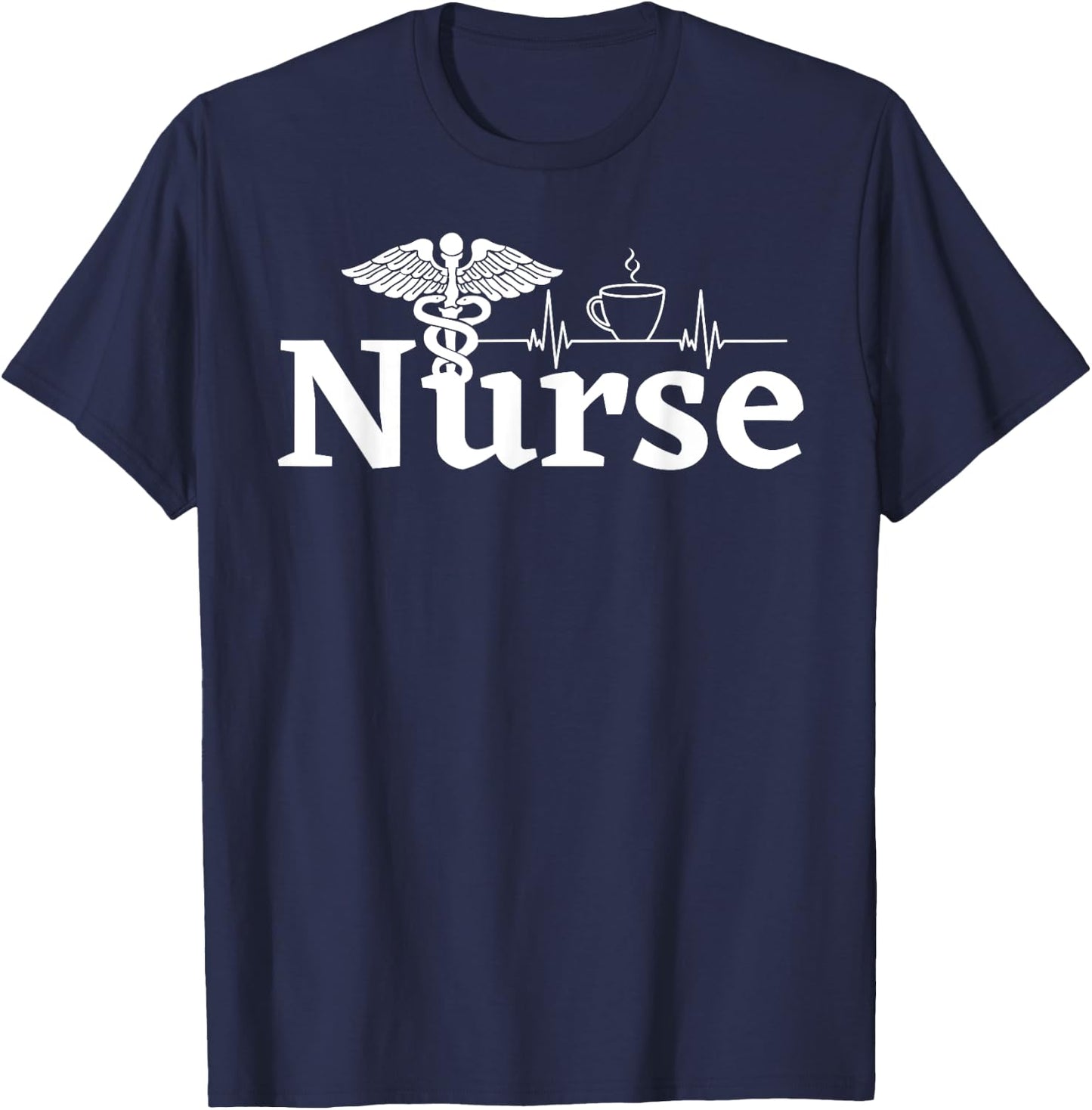 Nurse Women Work Rn Caduceus Symbol Nurse Week 2023 Her T-Shirt - T-Shirt | Navy