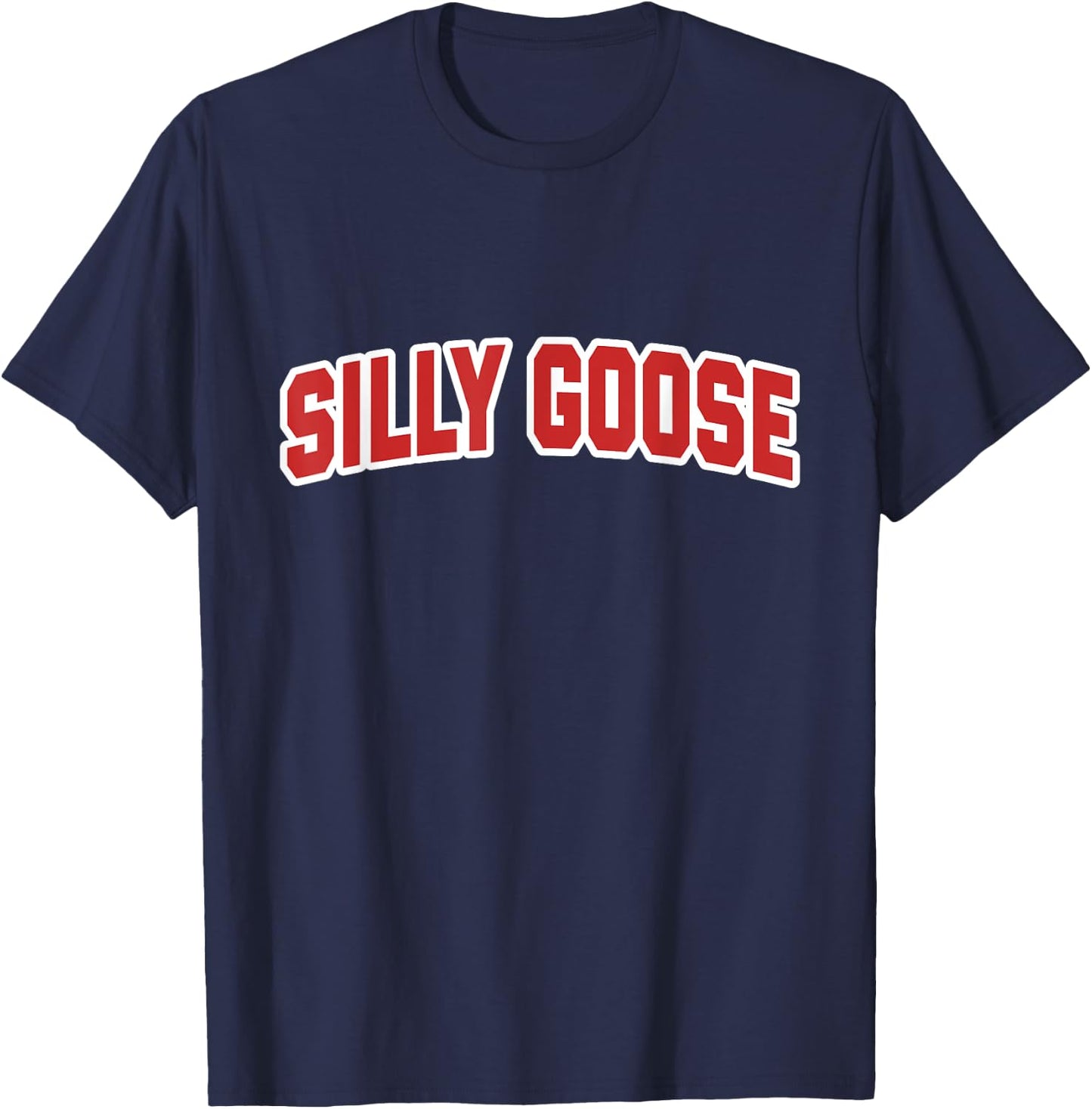 Silly Goose On The Loose Funny Cute Bird Lover T-Shirt - T-Shirt | Navy