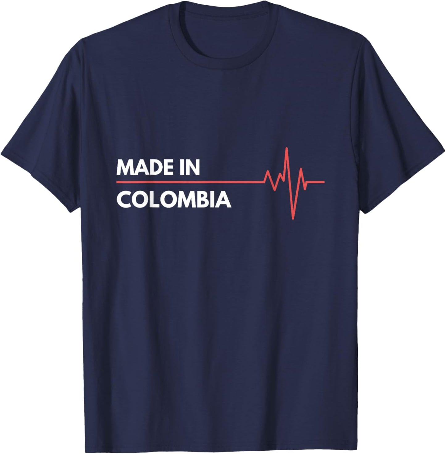 Made In Colombia Born In Country Of Birth T-Shirt - T-Shirt | Navy