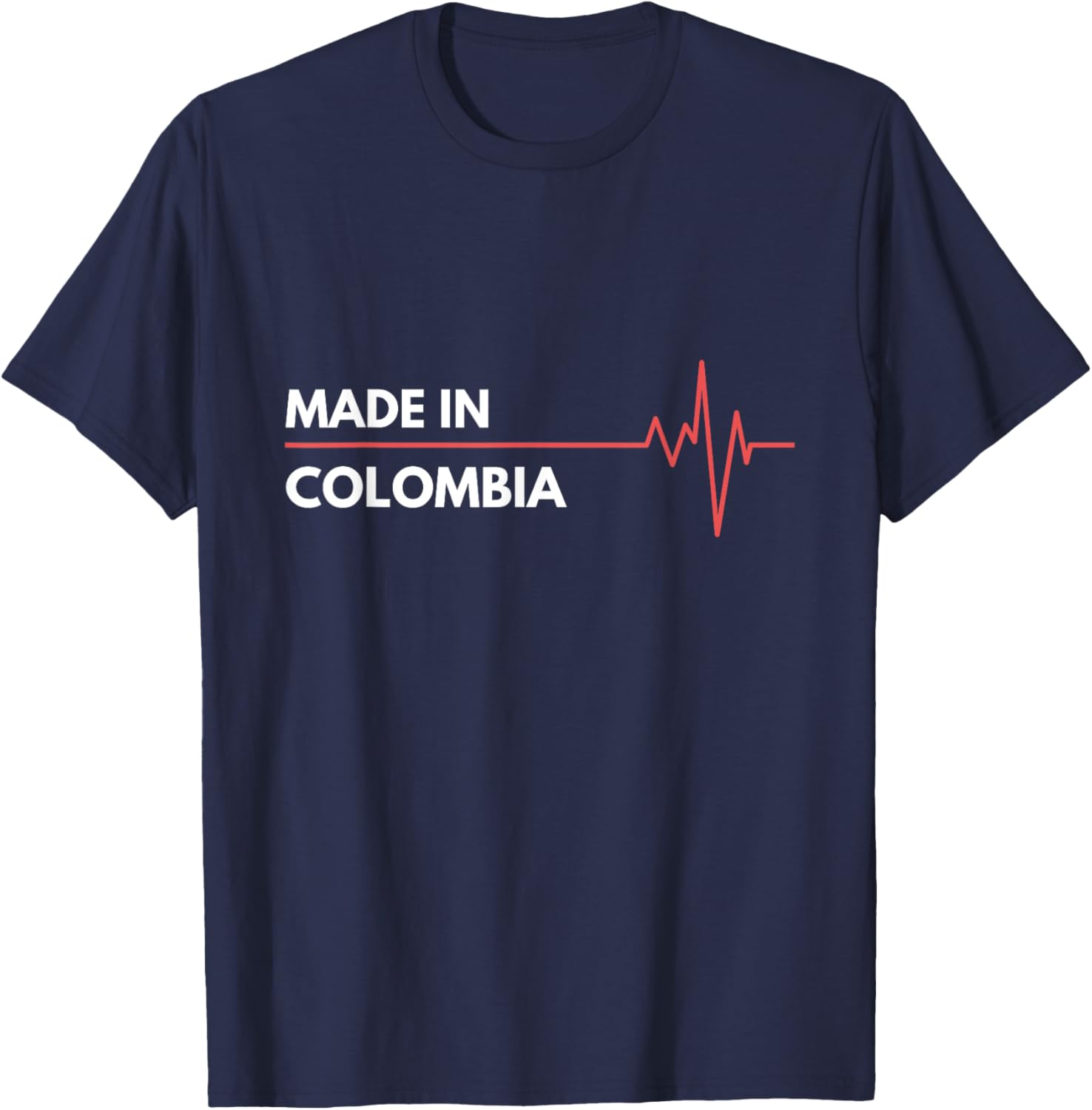 Made In Colombia Born In Country Of Birth T-Shirt - T-Shirt | Navy