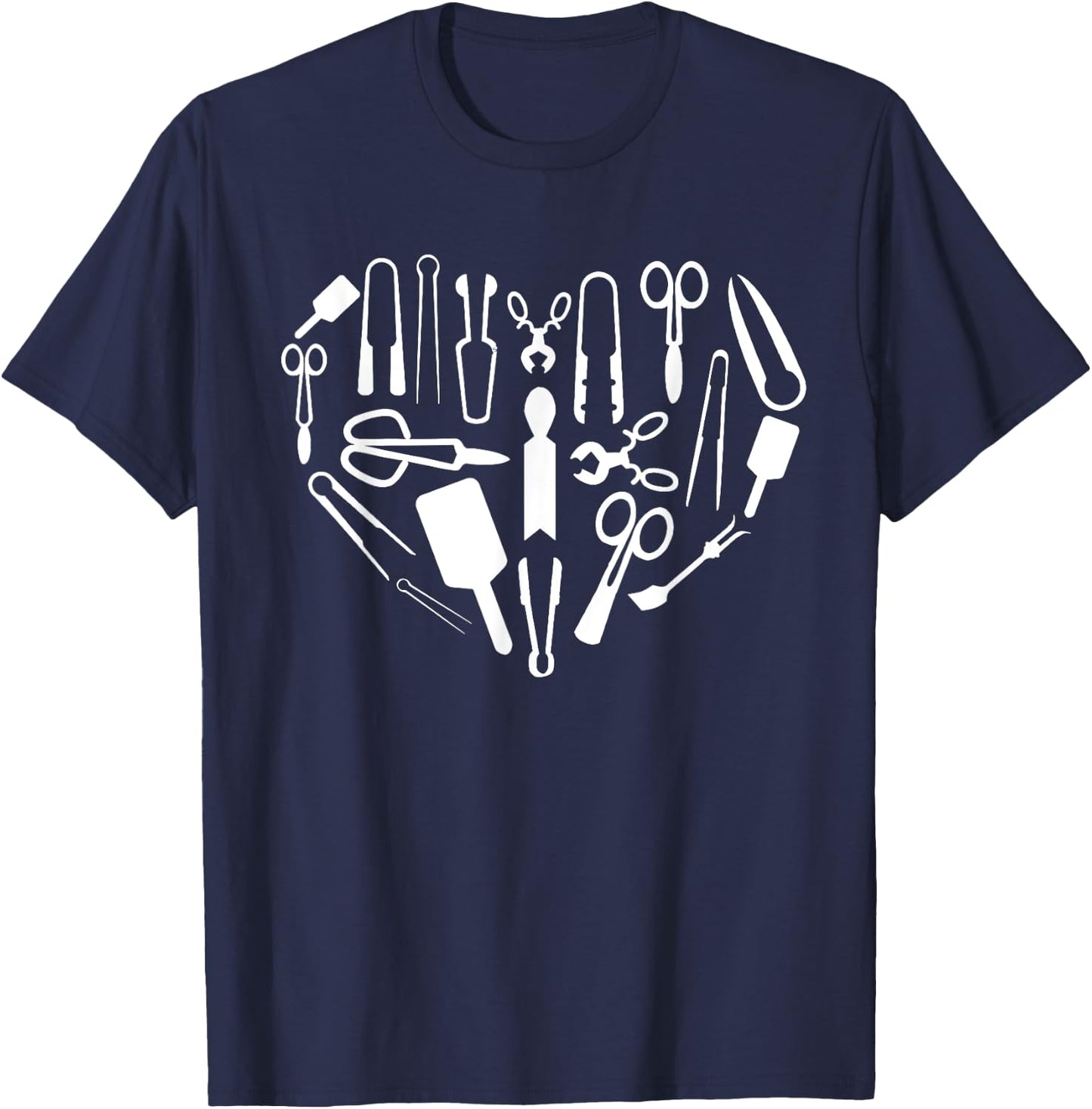 Cool Glassblowing Women Glassblower Glass Tool Heart T-Shirt - T-Shirt | Navy
