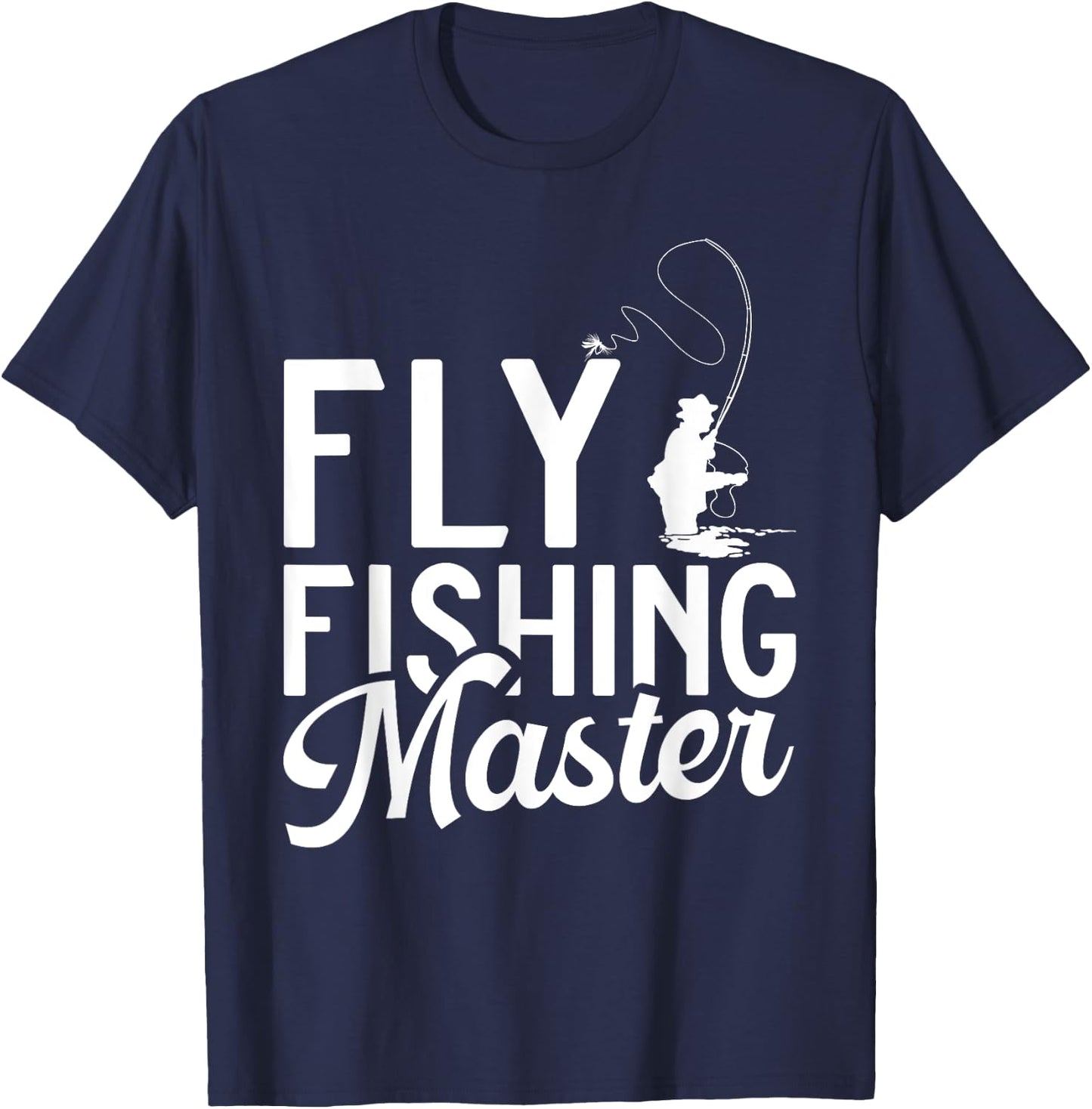 Fly Fishing Master Fly Fishing T-Shirt - T-Shirt | Navy