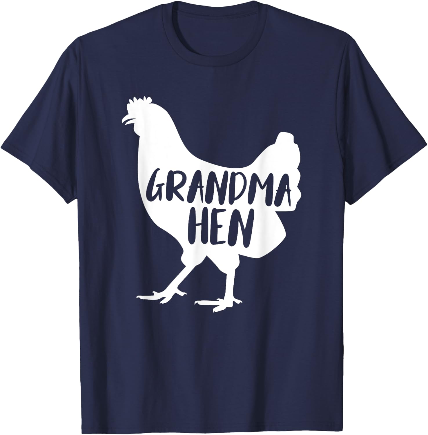 Grandma Hen For Chicken Lover Funny Farmer T-Shirt - T-Shirt | Navy