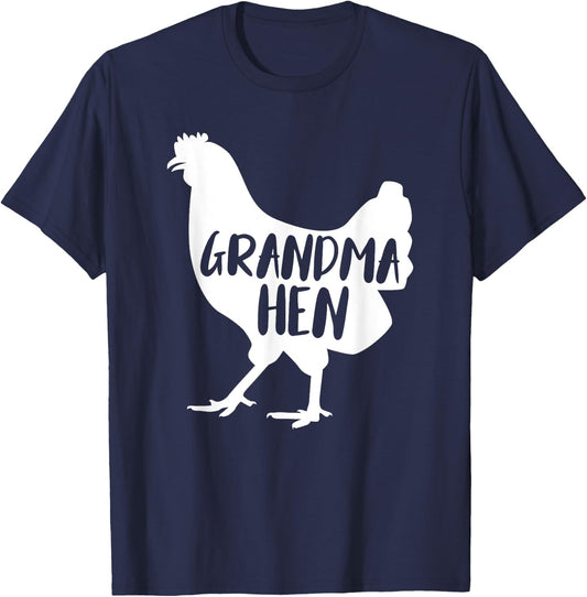 Grandma Hen For Chicken Lover Funny Farmer T-Shirt - T-Shirt | Navy