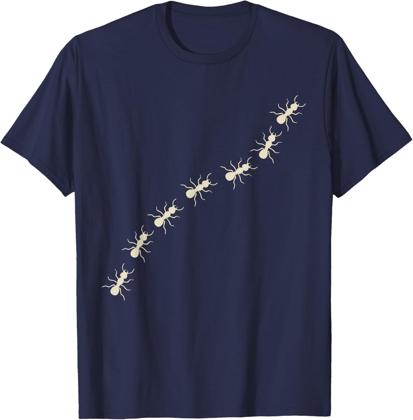 Ant Walk cute men girl and women Ants Insects Ant keeping T-Shirt - T-Shirt | Navy