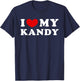 I Love My Kandy, I Heart My Kandy T-Shirt - T-Shirt | Navy