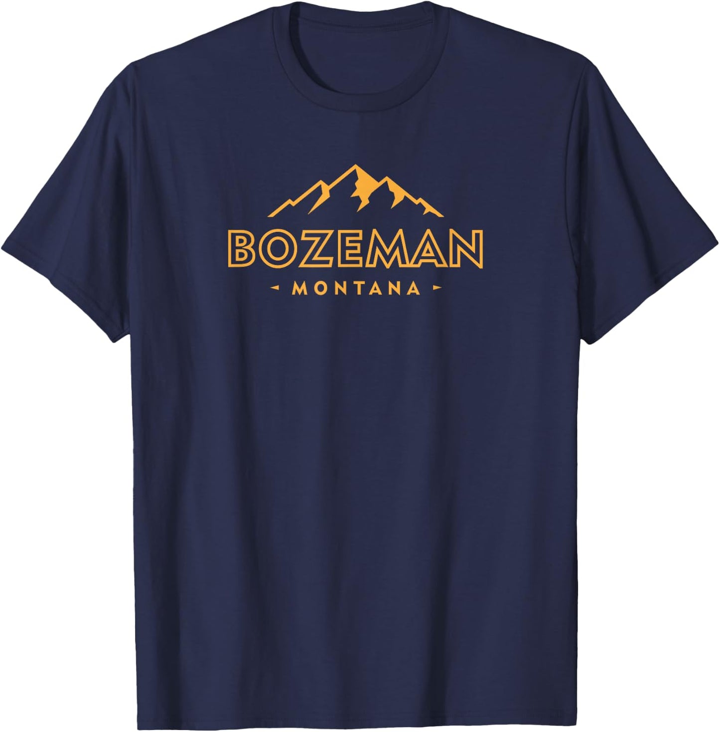 Vintage Bozeman Montana Retro Mountain Souvenir T-Shirt - T-Shirt | Navy