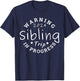 Warning Sibling Trip 2024 In progress Matching Funny T-Shirt - T-Shirt | Navy
