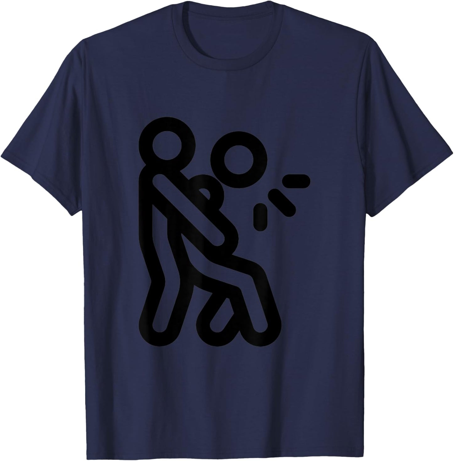 Heimlich Maneuver First Aid Abdominal Thrust T-Shirt - T-Shirt | Navy