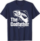 The Codfather Cod Fish Catcher Fishing Daddy Dad Father T-Shirt - T-Shirt | Navy
