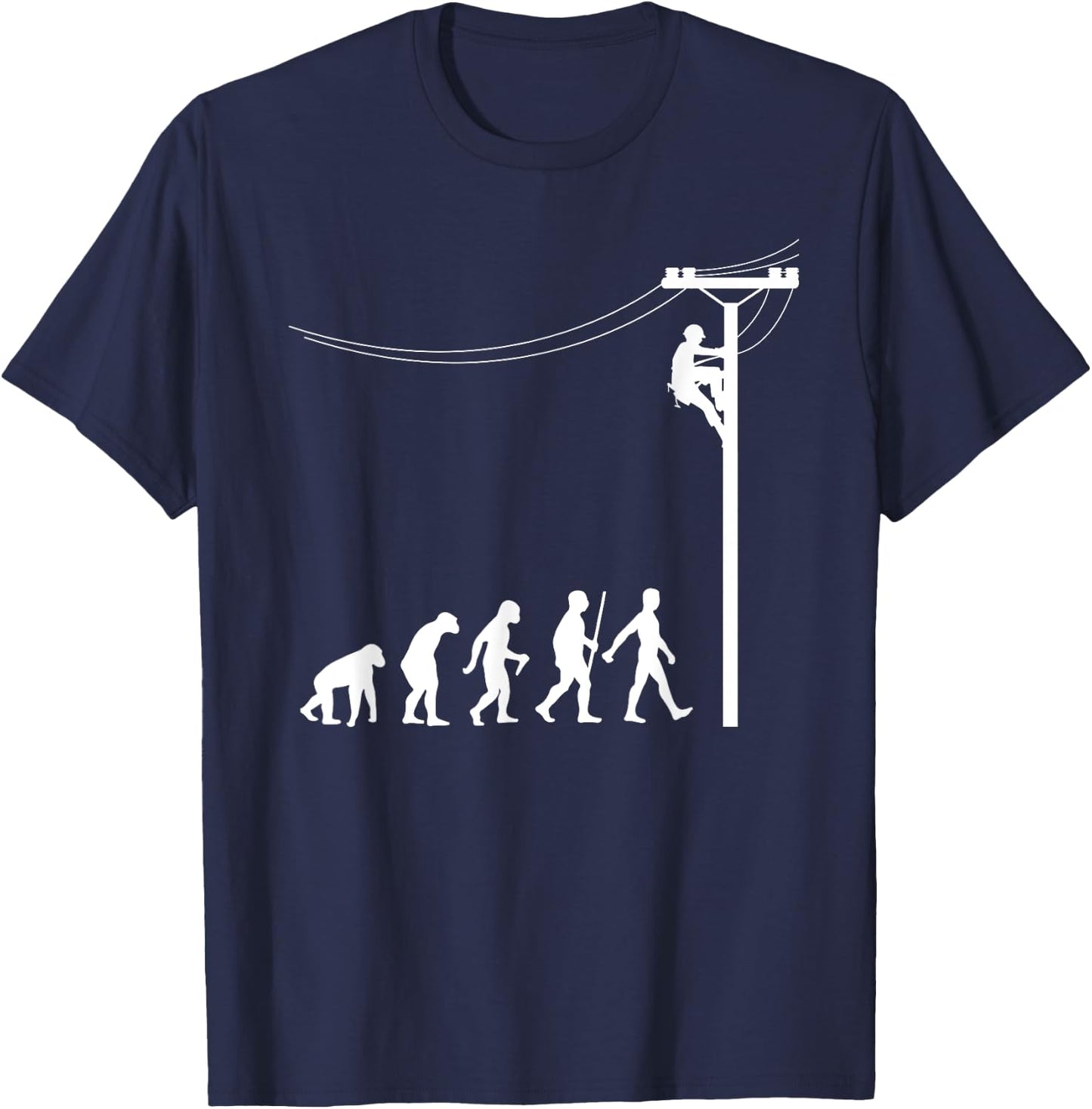 Funny Lineman Designs Women Electrician Engineers T-Shirt - T-Shirt | Navy
