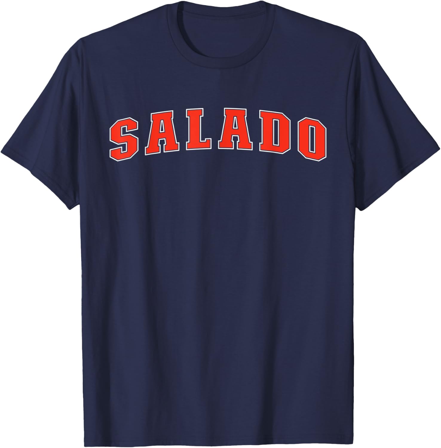 Salado Texas TX College Style Red Text Salado T-Shirt - T-Shirt | Navy