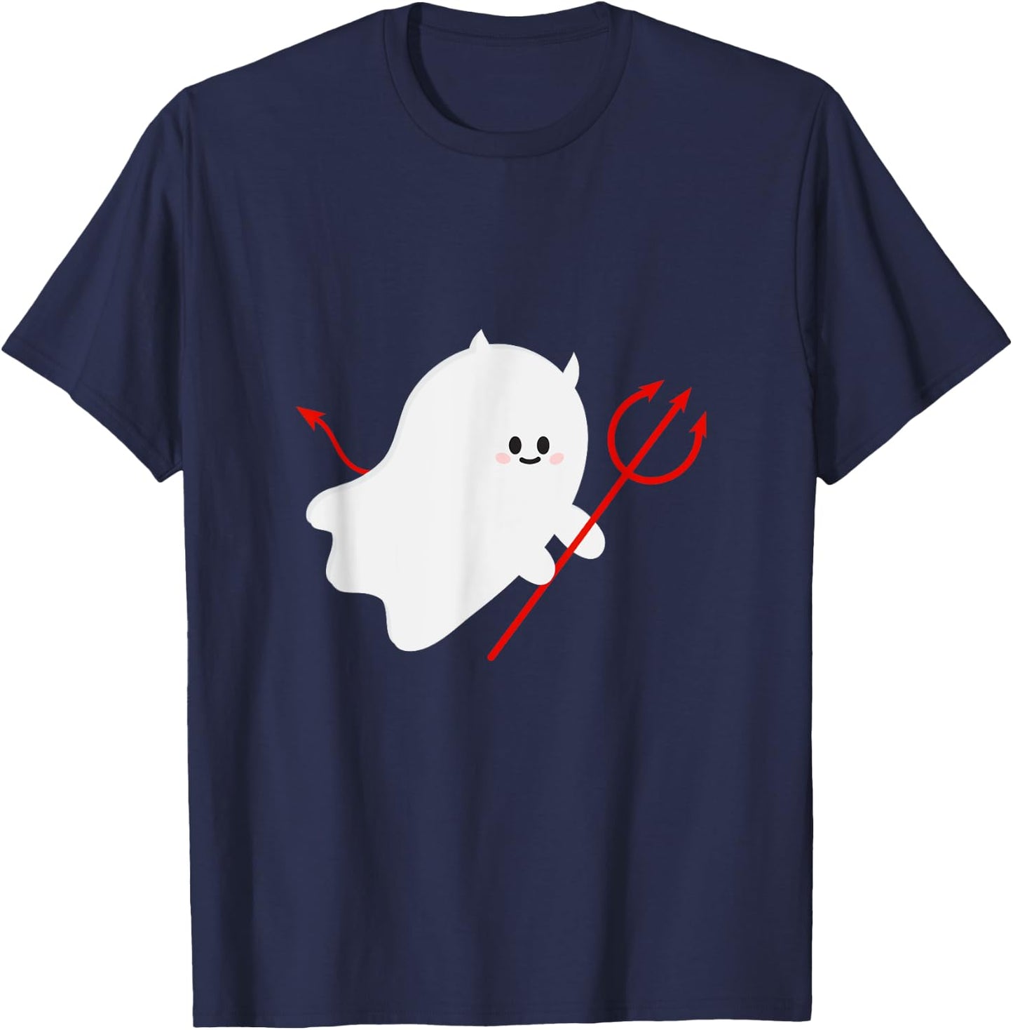 Cute Ghost Devil Halloween Costume T-Shirt - T-Shirt | Navy