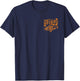 Hotrod Car Automotive Nostalgia Distressed Retro Design T-Shirt - T-Shirt | Navy
