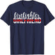 Firefighter Girlfriend Proud Fireman Girlfriend T-Shirt - T-Shirt | Navy