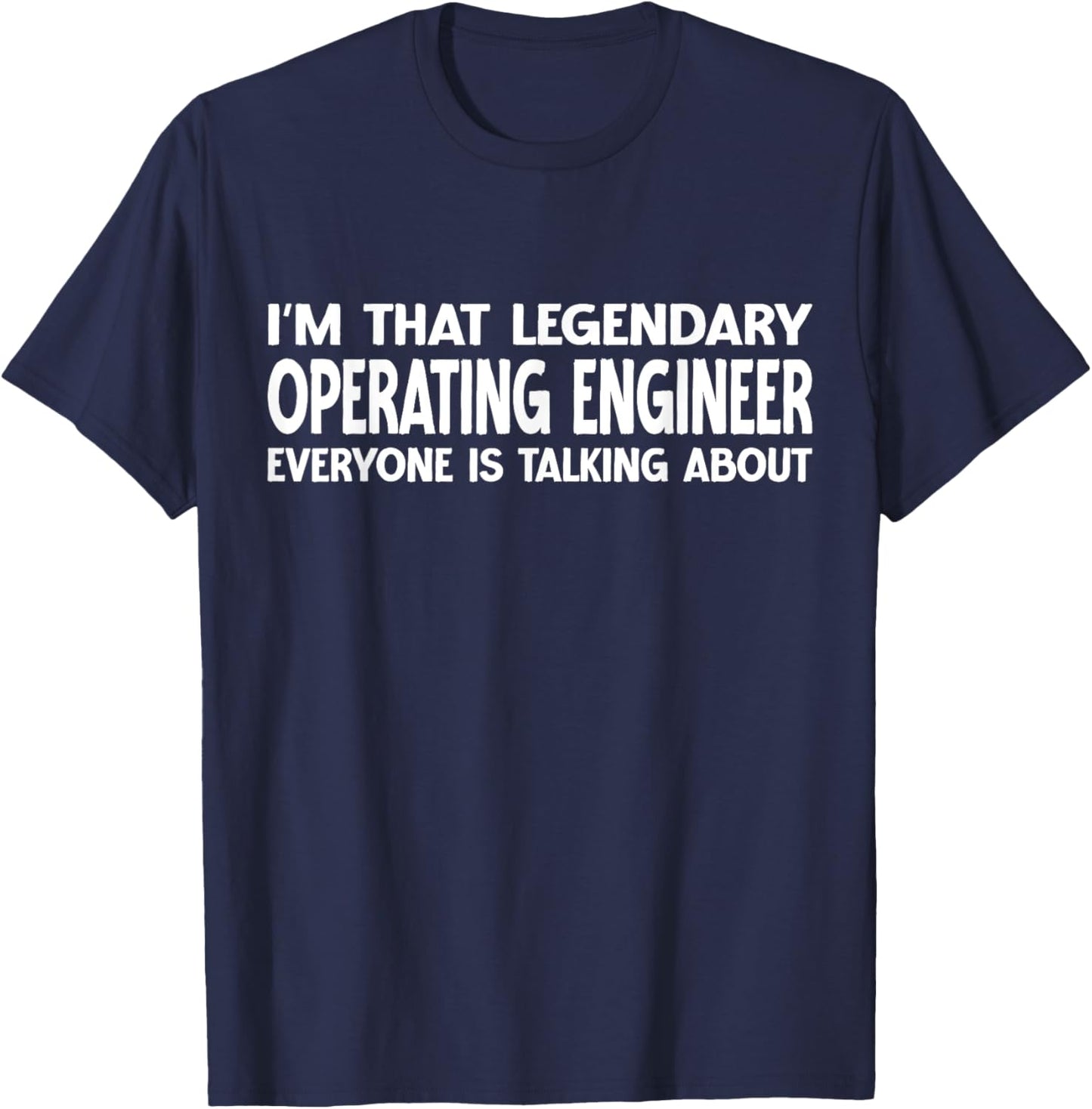 Operating Engineer Job Title Employee Operating Engineer T-Shirt - T-Shirt | Navy