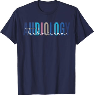 Audiology Technician Audiologist Hearing Aid Specialist T-Shirt - T-Shirt | Navy