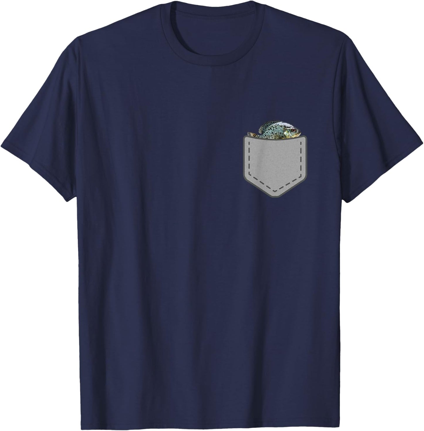 Funny Crappie Fish In Your Pocket Fishing T-Shirt - T-Shirt | Navy