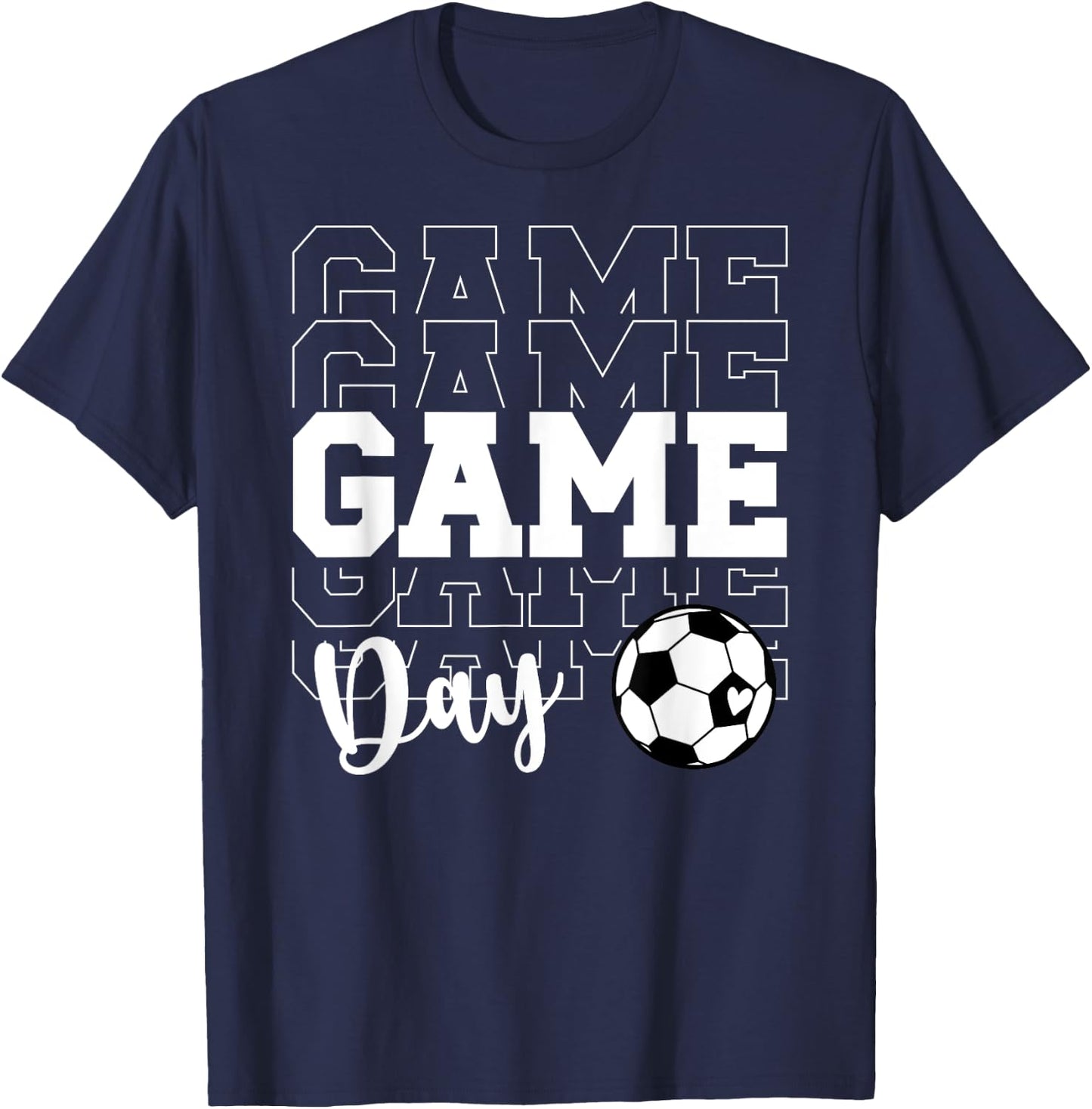 Game Day Soccer Game Day Soccer T-Shirt - T-Shirt | Navy
