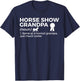 Funny Horse Show Grandpa Definition T-Shirt - T-Shirt | Navy