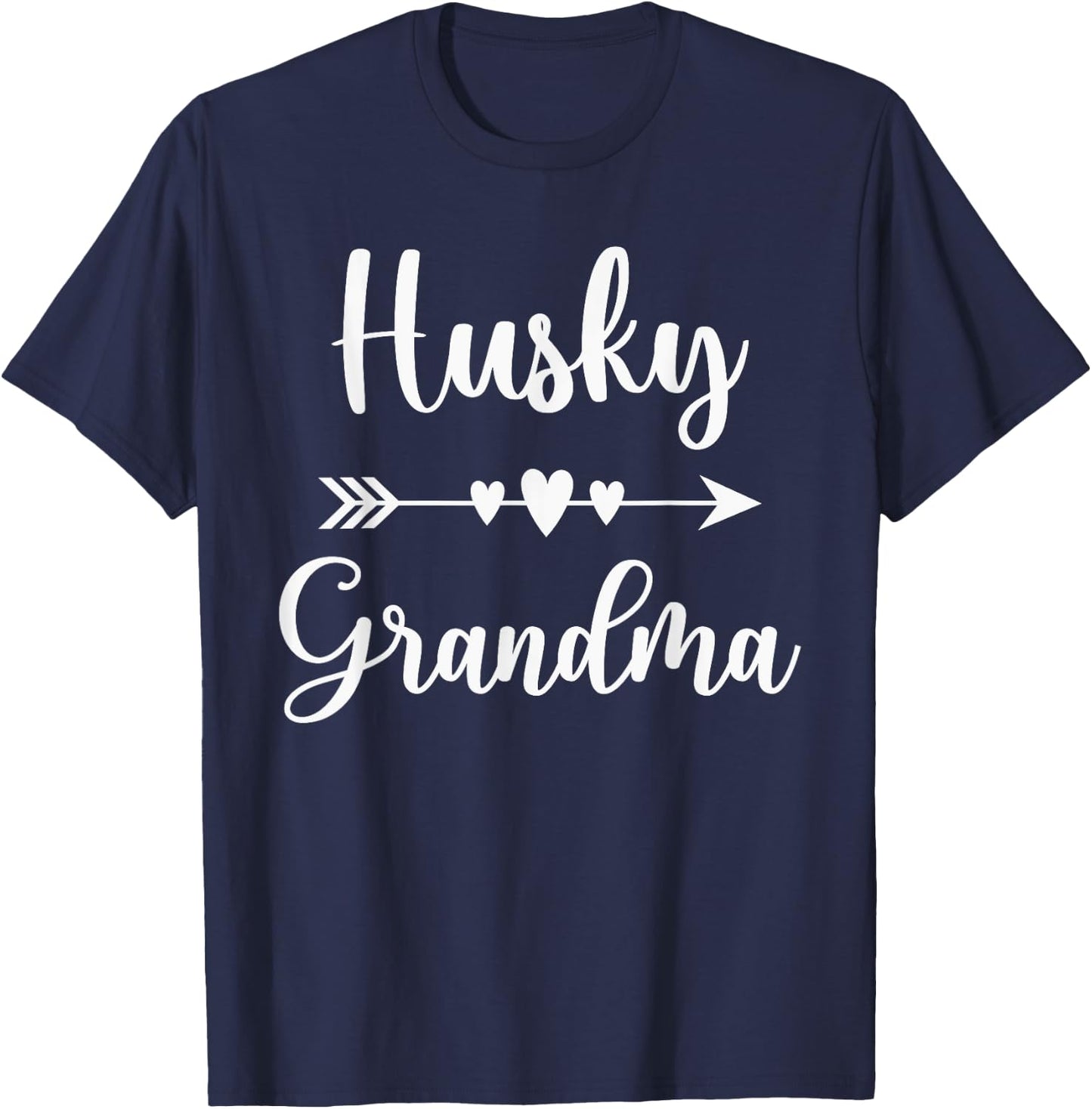 Husky Grandma Husky Dog Lovers Gift Funny Mother's Day Women T-Shirt - T-Shirt | Navy