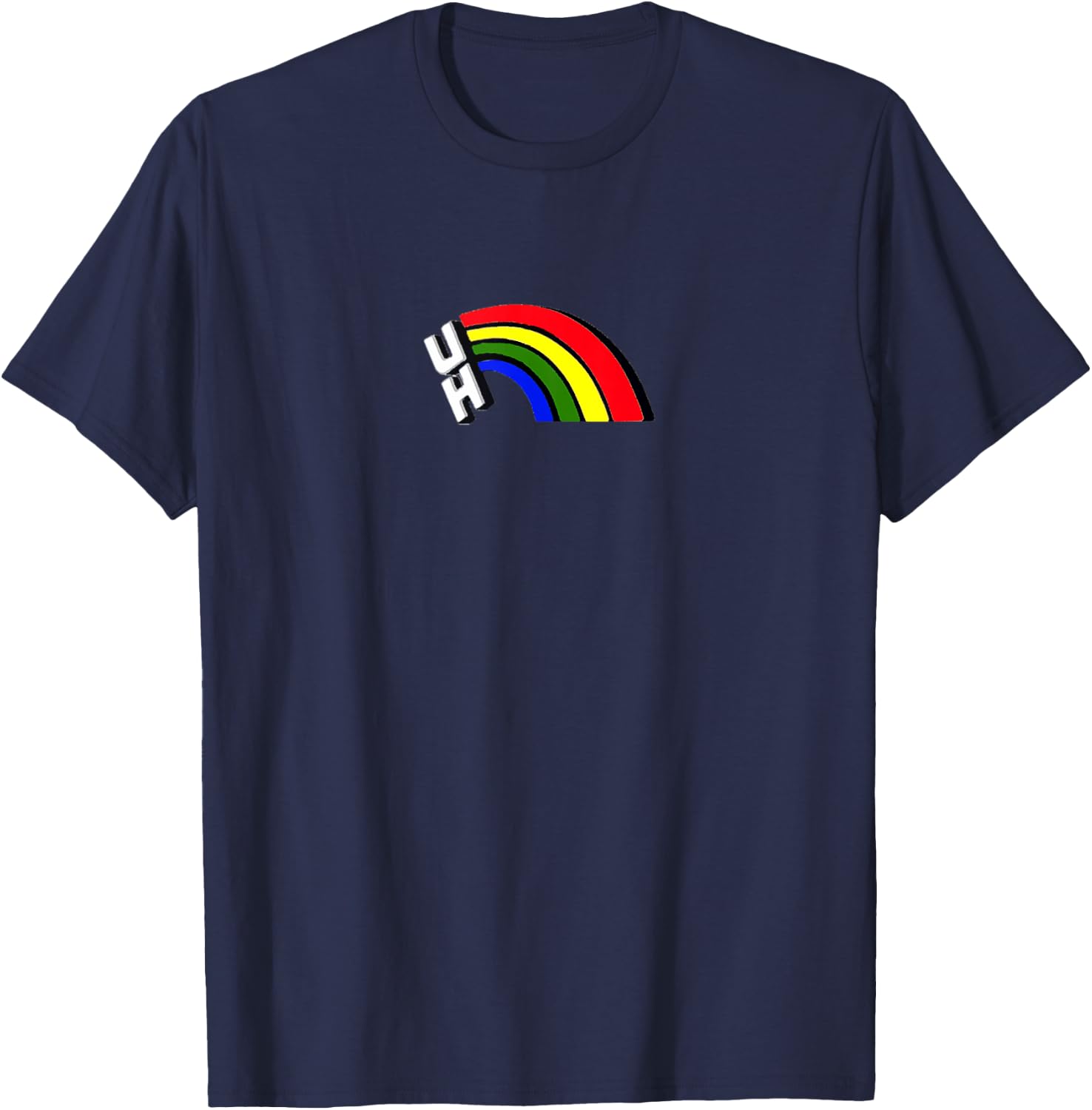 Hawaii Rainbow University Football Sports Logo T-Shirt - T-Shirt | Navy