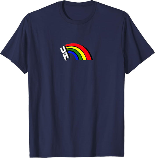 Hawaii Rainbow University Football Sports Logo T-Shirt - T-Shirt | Navy