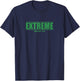 Extreme Green Writing Fitness Gym Training Calisthenics T-Shirt - T-Shirt | Navy