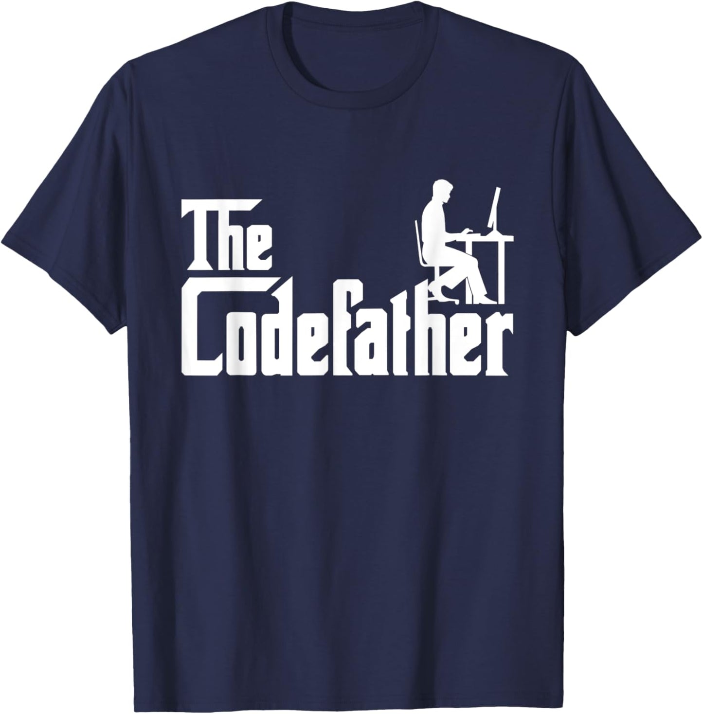 The Codefather Coding Coder Developer Computer Nerd Funny T-Shirt - T-Shirt | Navy