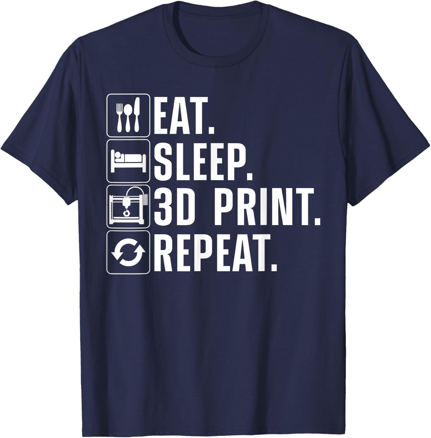 Cool 3D Printing Women 3D Printer Lovers Print Geeks T-Shirt - T-Shirt | Navy